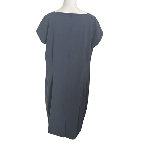 MM LaFleur Maaza Travel Dress Women’s Size 16 Black Office Minimalist Workwear - Picture 5 of 7